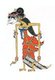 Indonesia: Wayang Kulit ('shadow puppet') figure from the ancient Hindu epic, Ramayana